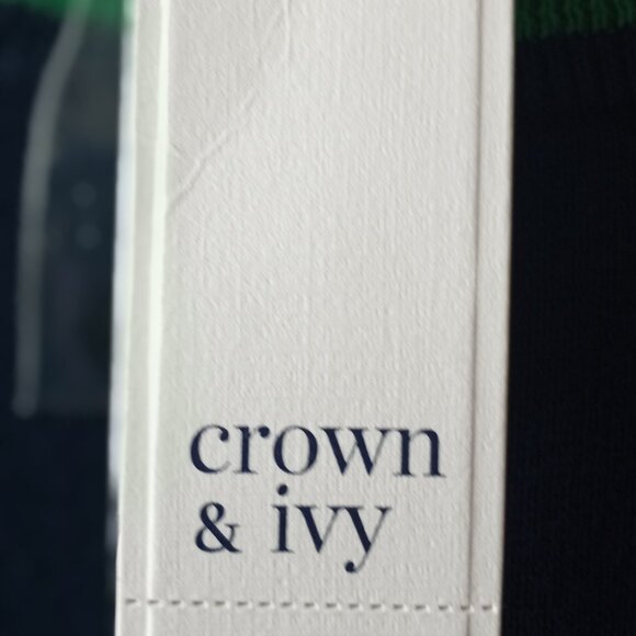 'crown & ivy' NWT Winter themed Fine 100% Cotton Sweater Size XL - Picture 3 of 16